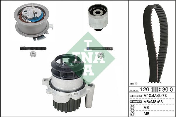 WILMINK GROUP Водяной насос + комплект зубчатого ремня WG1251432